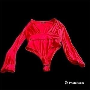 21 Saints sexy red body suit with low cut